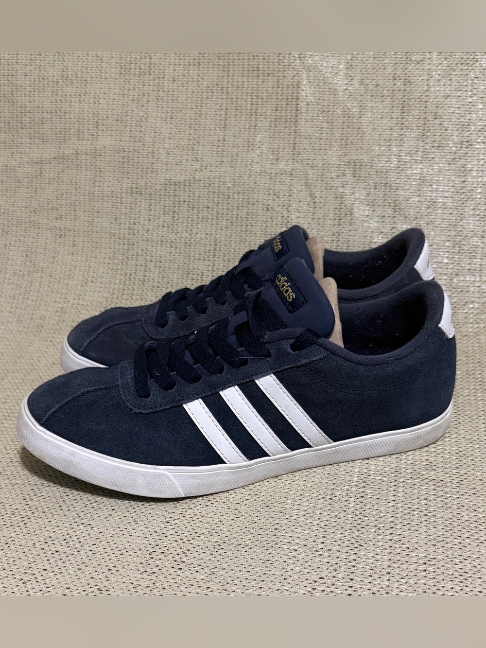 adidas Courtset Sneakers Collegiate Navy Suede AW4212 Women’s 7.5